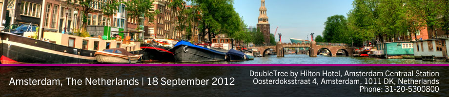 Amsterdam, The Netherlands | Tuesday 18 September, 2012
