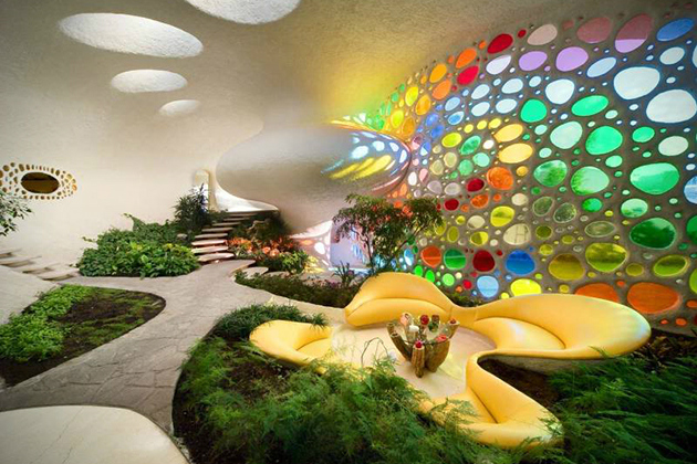 giant seashell house